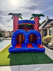 48FT Lagoon Obstacle Course w/ 15FT Slide