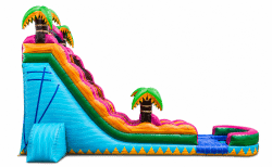 22ft Teal Crush Water Slide